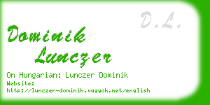 dominik lunczer business card